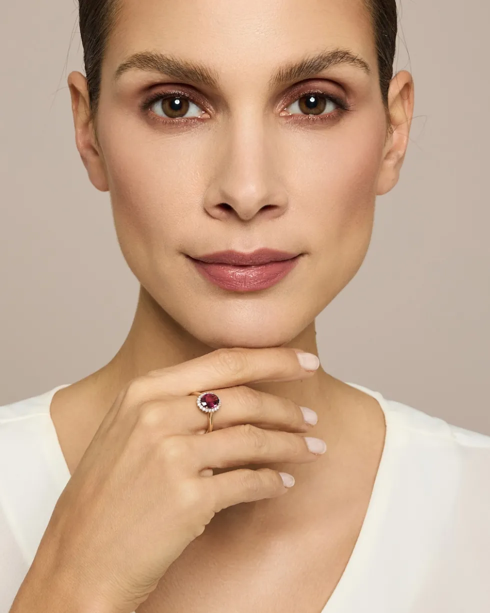 Ring mit Turmalin & Brillanten