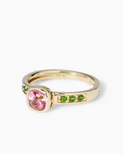 Ring mit Turmalin & Chromdiopsid
