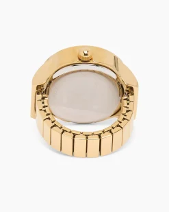 Ring-Uhr mit Kristallen