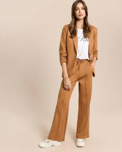 Satin-Top mit Spitze