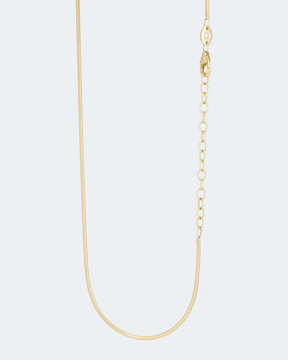 Schlangenkette mit Brillant 0,02 ct