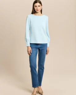 Seidentraum Pullover mit Manschetten