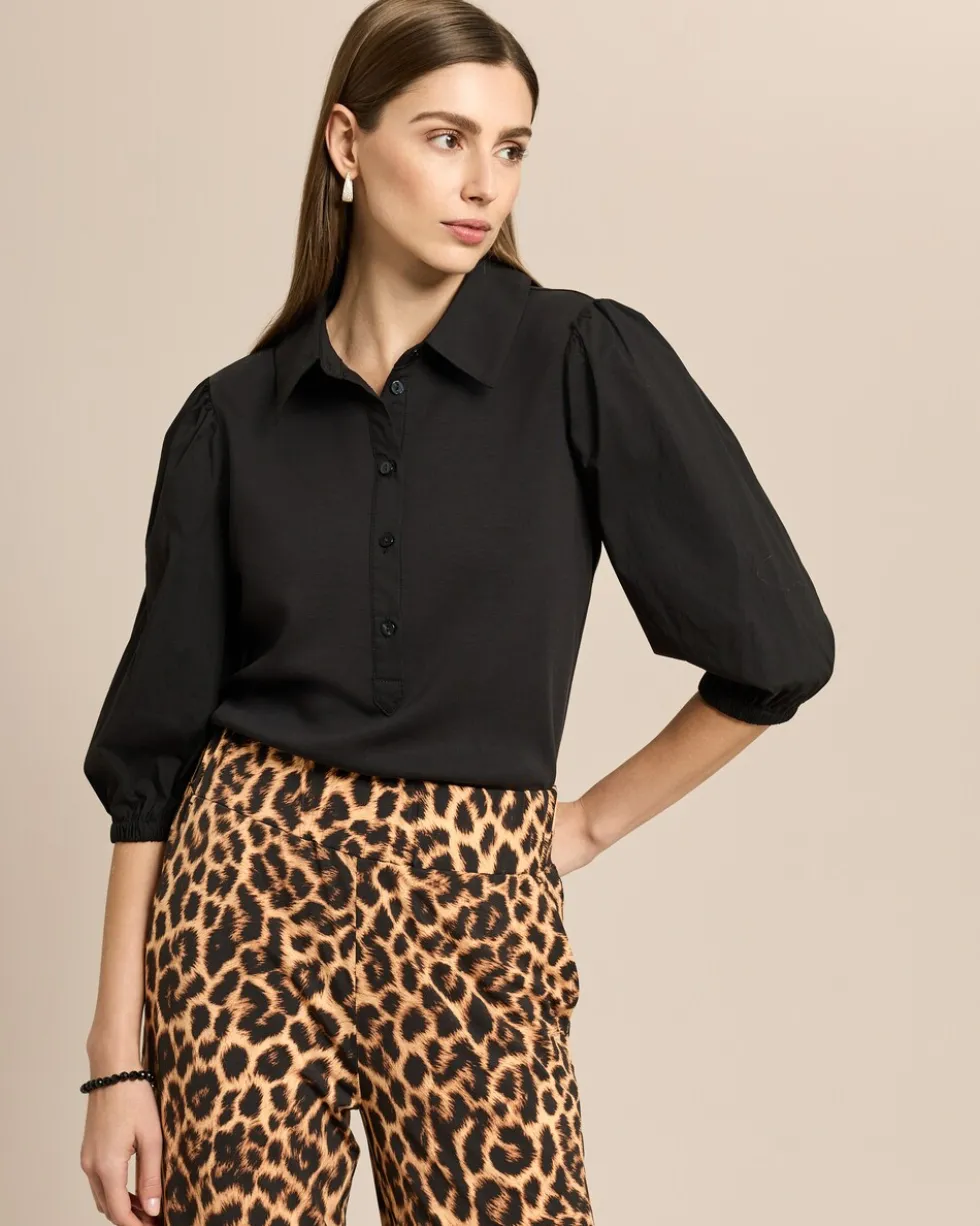 Seidentraum Shirt im Materialmix