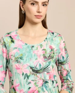 Shirt Birds & Flowers mit 3/4 Arm