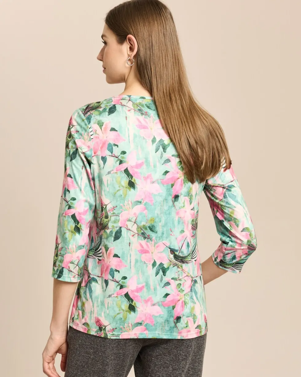 Shirt Birds & Flowers mit 3/4 Arm