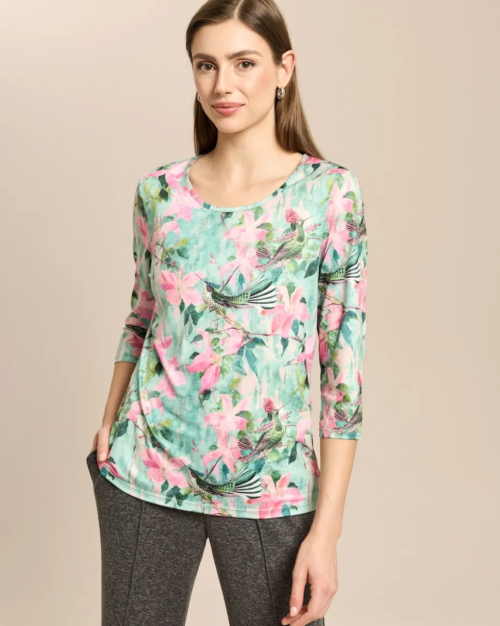 Shirt Birds & Flowers mit 3/4 Arm