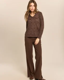 Shirt Henley-Kragen, Logo-Ausbrenner