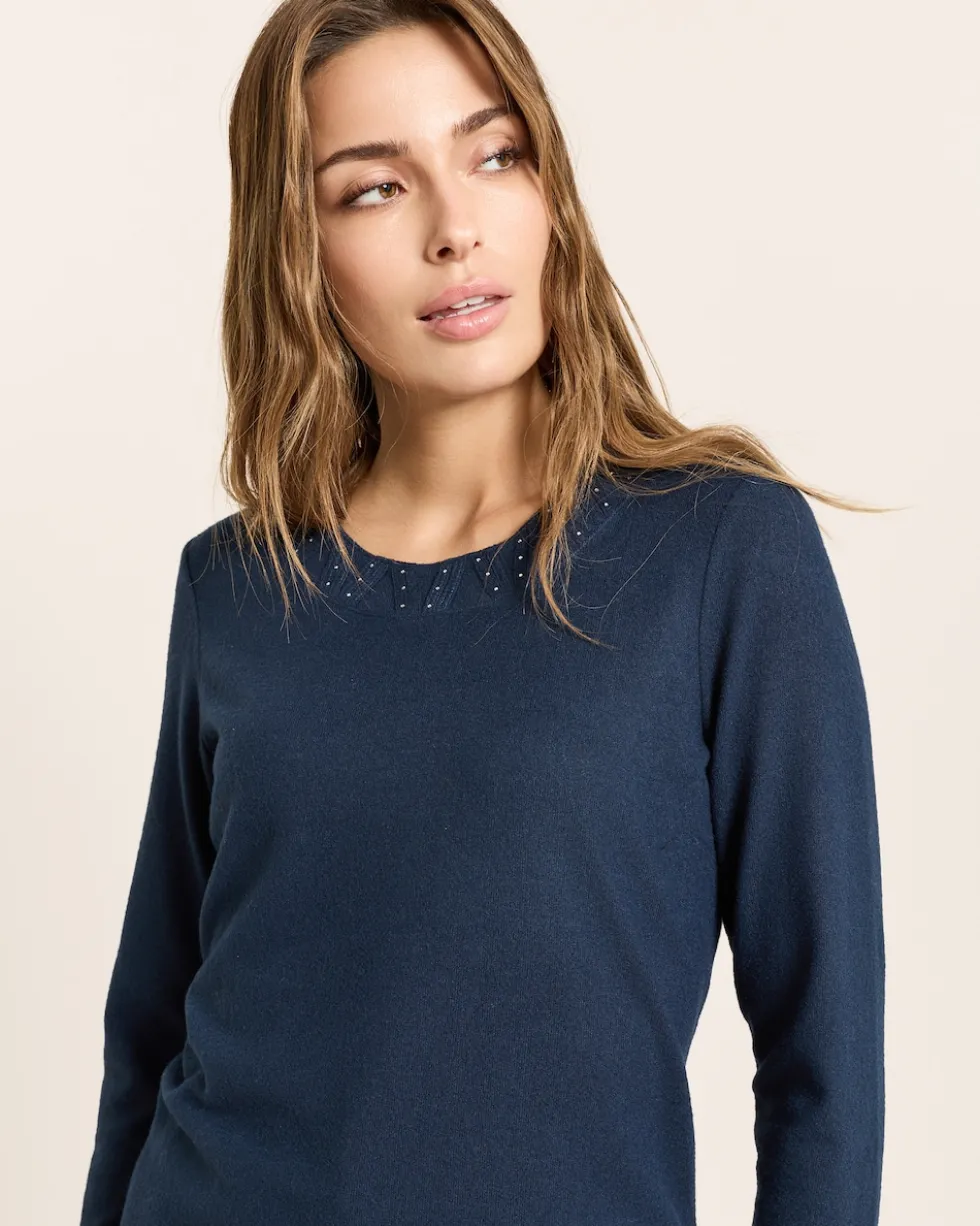 Shirt in Strickoptik