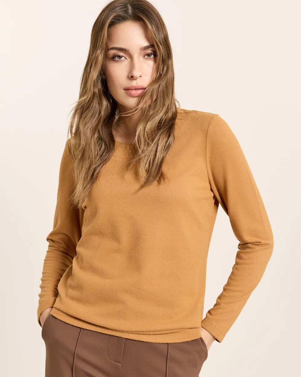 Shirt in Strickoptik