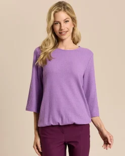 Shirt in Waffel-Optik