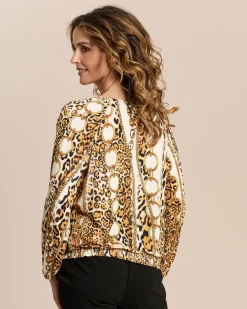Shirt mit Animal- und Kettenprint