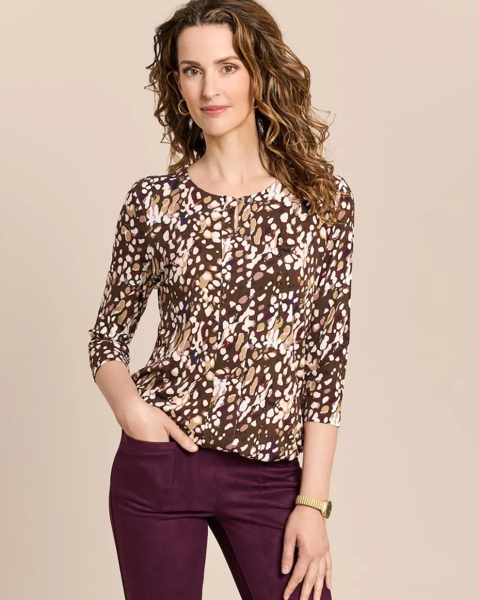 Shirt mit Aquarell-Druck