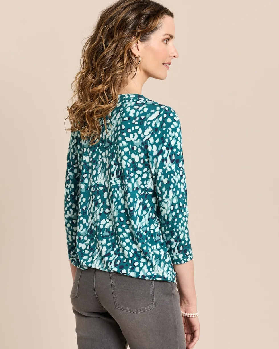 Shirt mit Aquarell-Druck