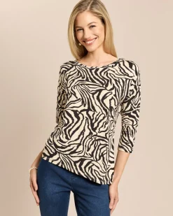 Shirt mit asymmetrischem Saum