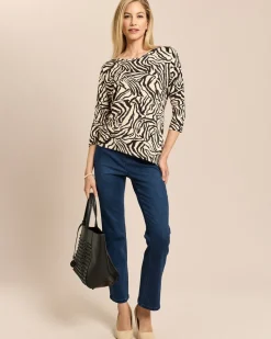Shirt mit asymmetrischem Saum