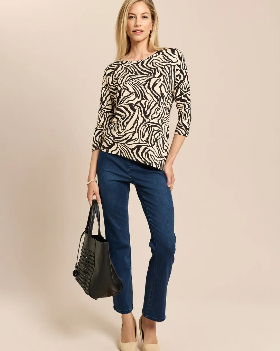 Shirt mit asymmetrischem Saum