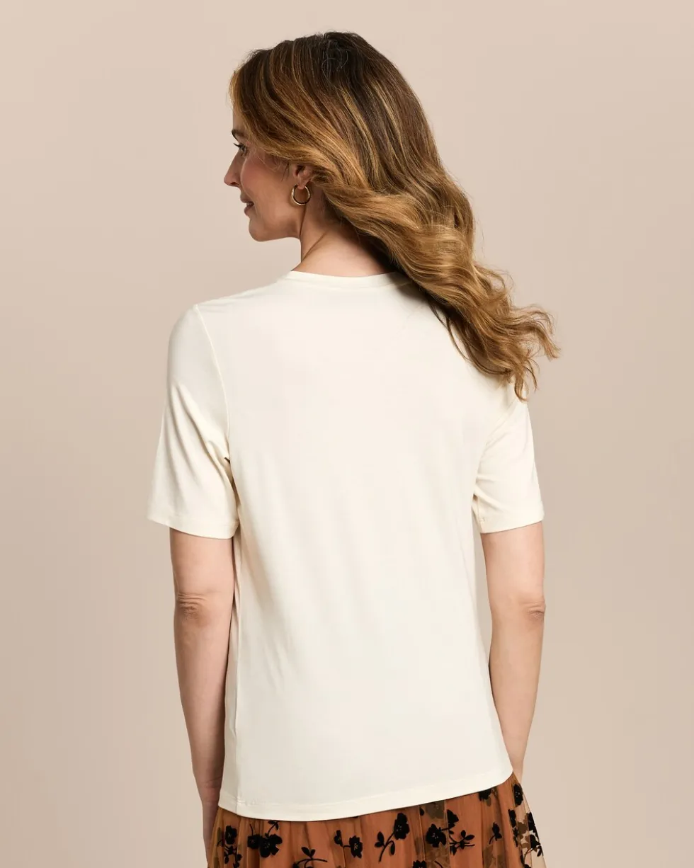 Shirt mit Blumen-Dekoration