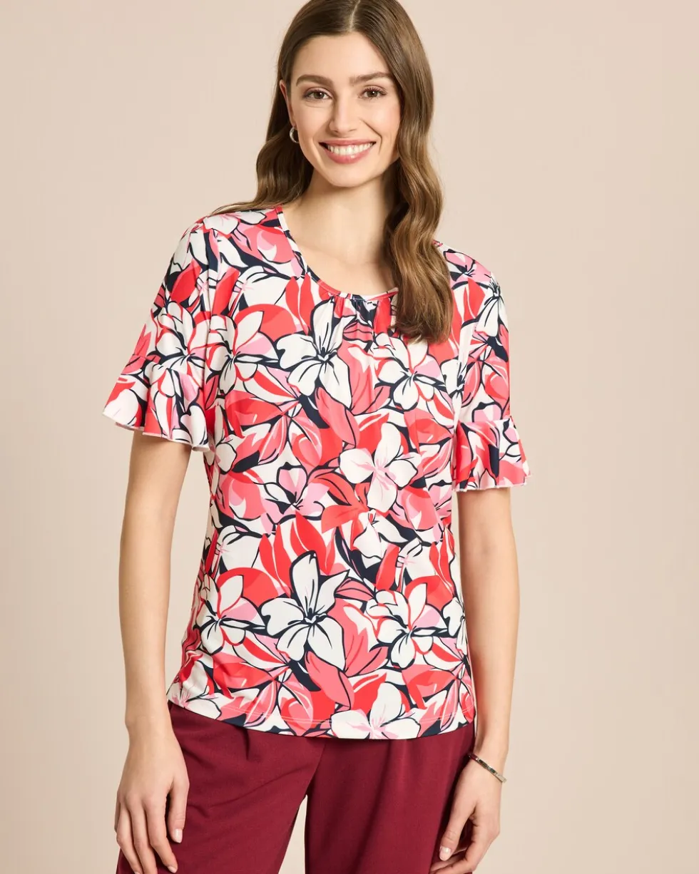 Shirt mit Blumendruck