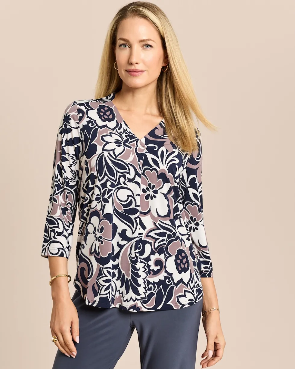 Shirt mit Blumendruck