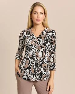 Shirt mit Blumendruck