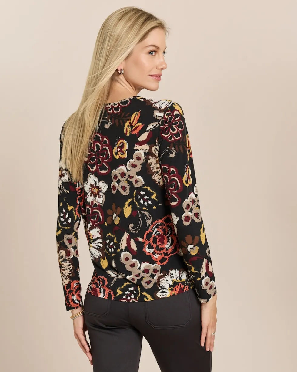 Shirt mit Blumen-Druck