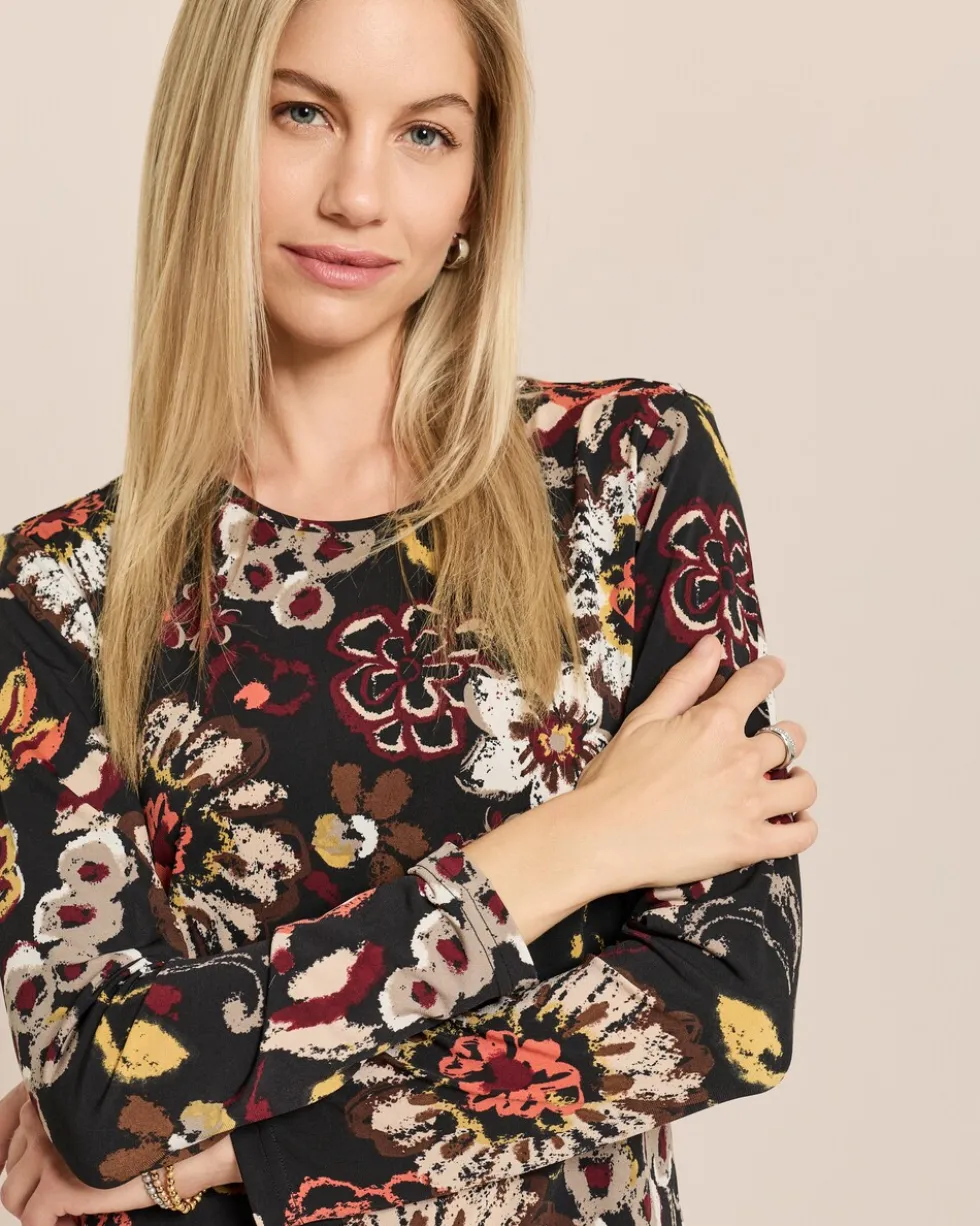 Shirt mit Blumen-Druck