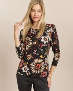 Shirt mit Blumen-Druck
