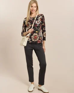 Shirt mit Blumen-Druck