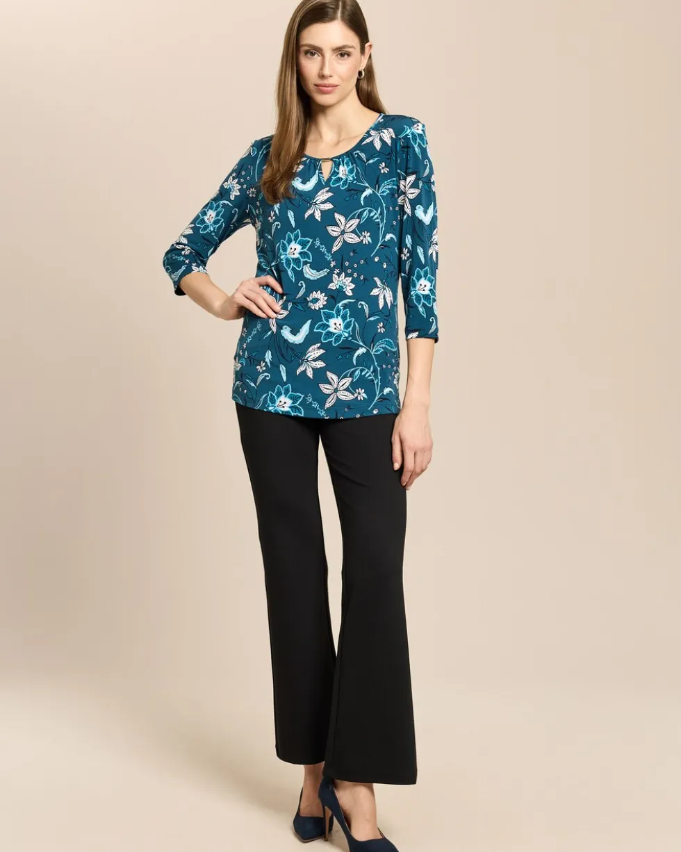 Shirt mit Blumen in Paisleyoptik