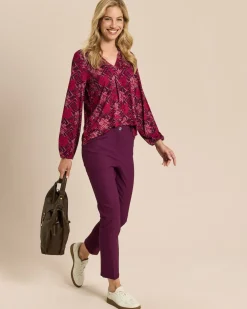 Shirt mit Blumen-Karo-Druck