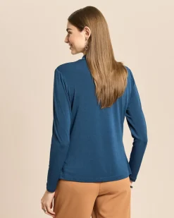 Shirt mit drapiertem Ausschnitt