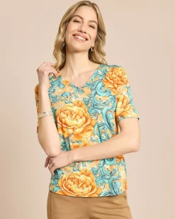 Shirt mit floralem Ornamentprint