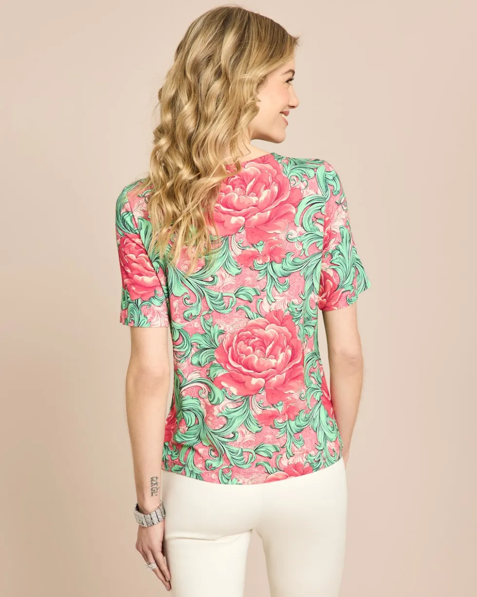 Shirt mit floralem Ornamentprint