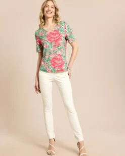 Shirt mit floralem Ornamentprint