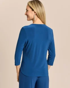Shirt mit Frontfalte