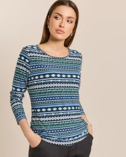 Shirt mit gemustertem Streifendruck