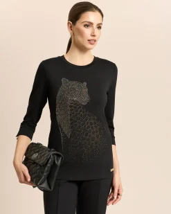 Shirt mit Gepard-Applikation
