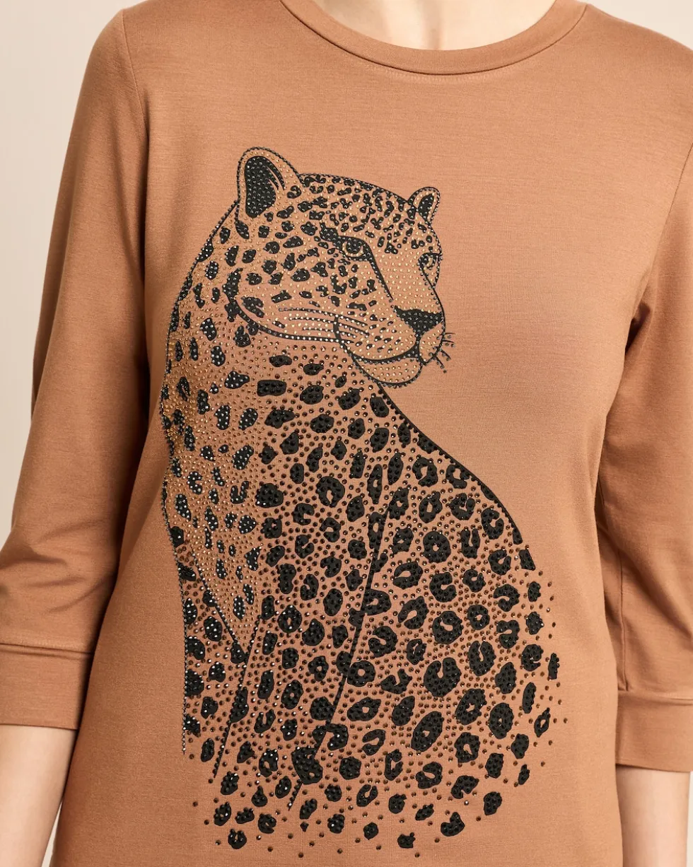 Shirt mit Gepard-Applikation