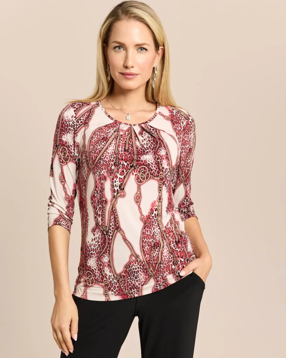 Shirt mit Leo-/Kettenprint