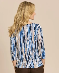 Shirt mit Längsstreifen-Druck