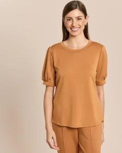 Shirt mit Metallic Garn