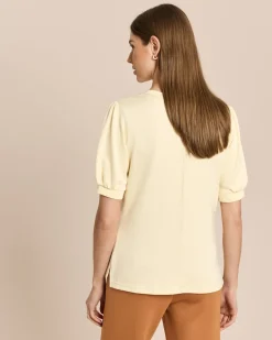 Shirt mit Metallic Garn