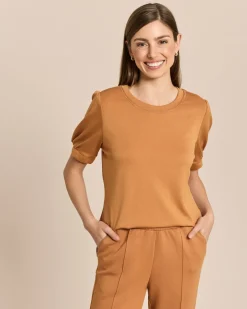 Shirt mit Metallic Garn