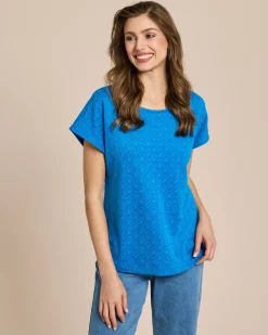Shirt mit Muschel Jacquard