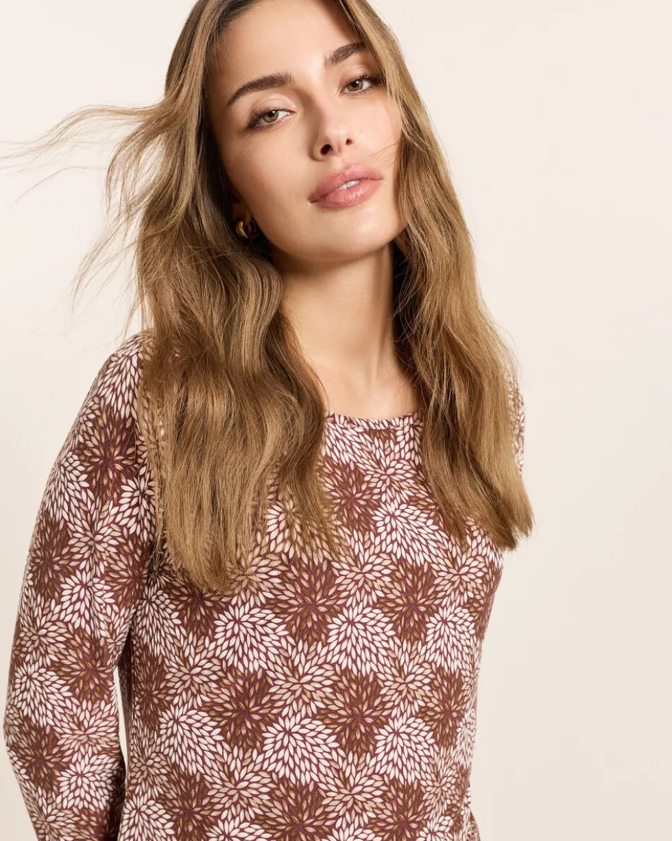 Shirt mit Natural-Print