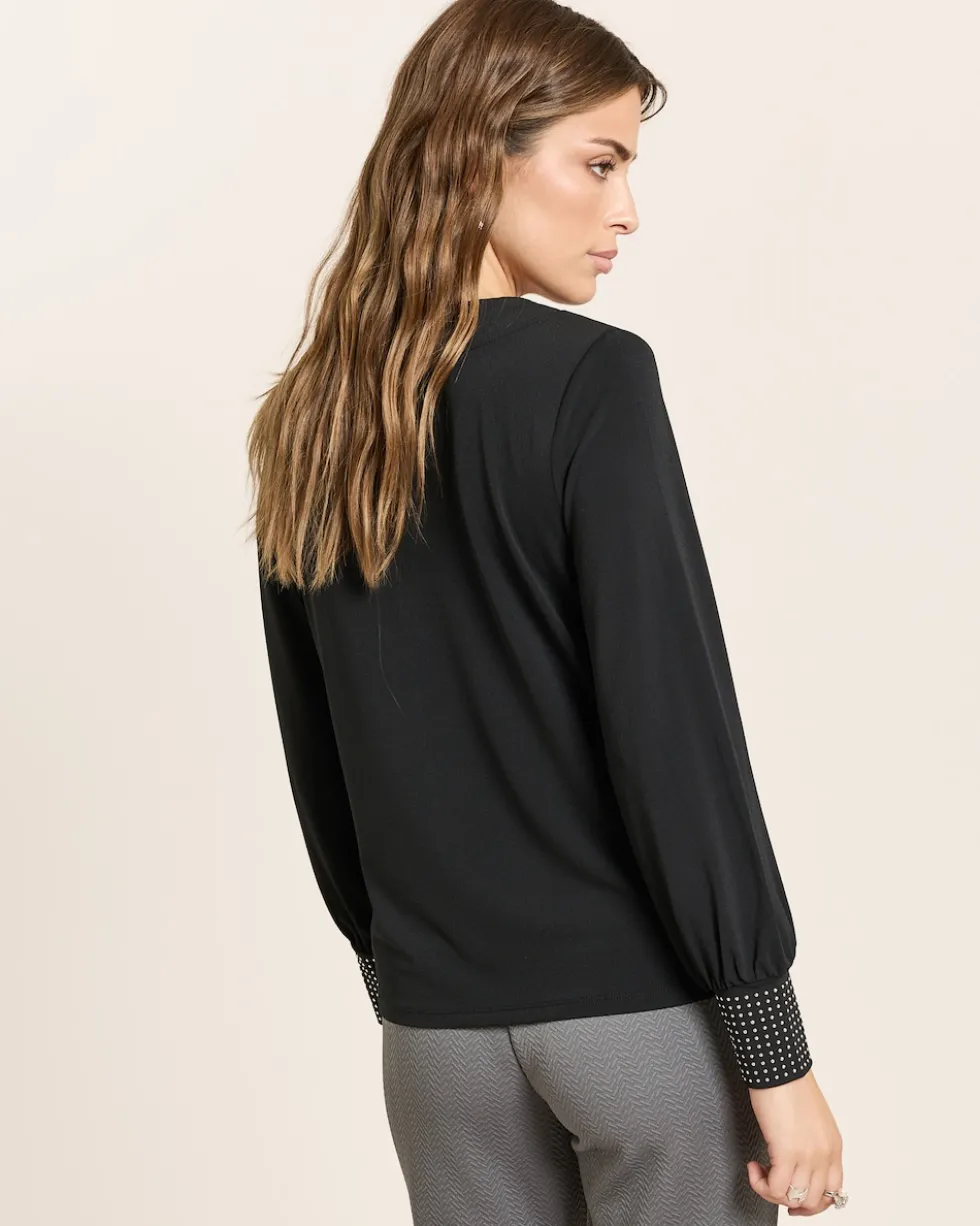 Shirt mit Nietendekoration