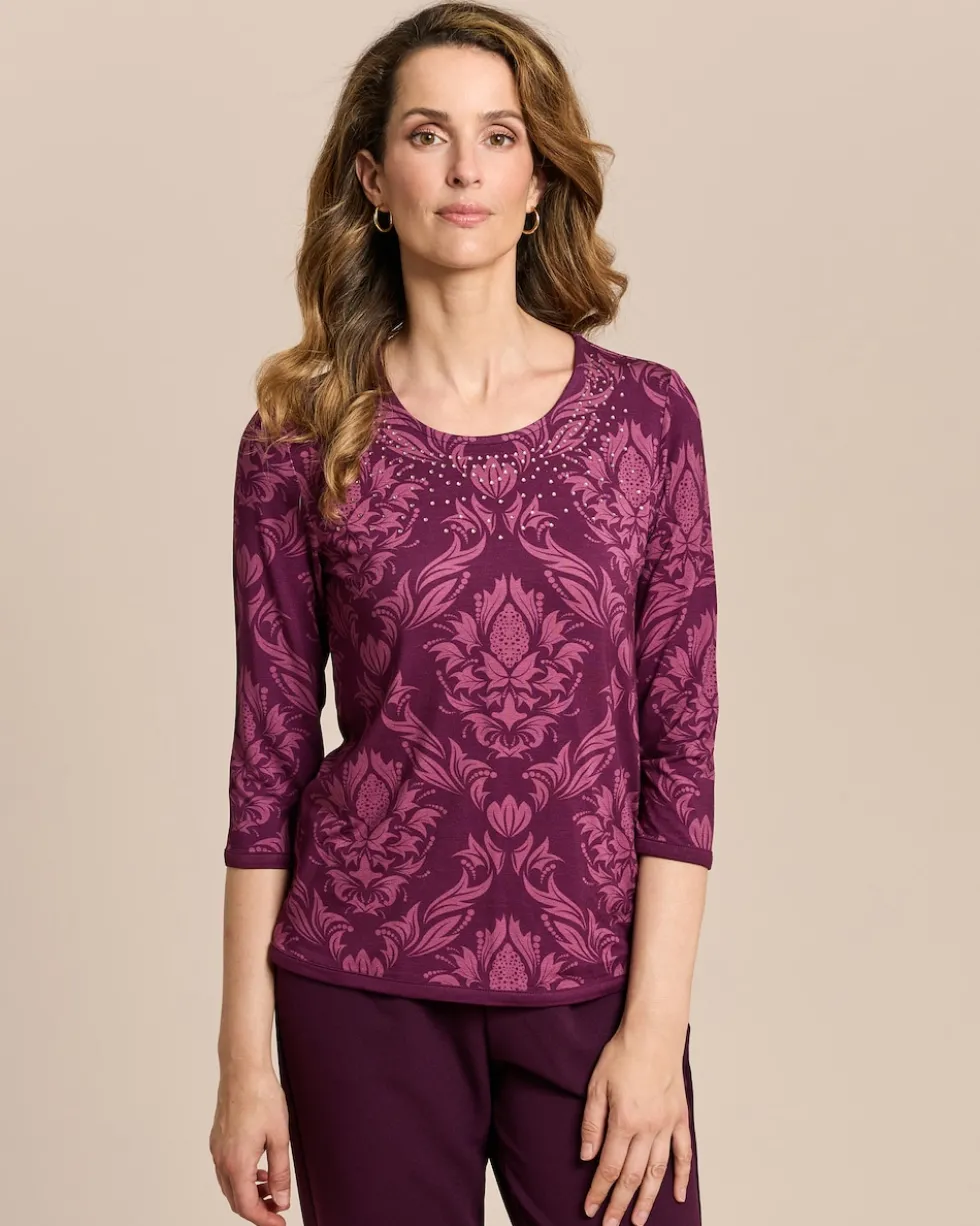 Shirt mit Ornamentdruck