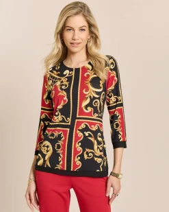Shirt mit Ornamentprint