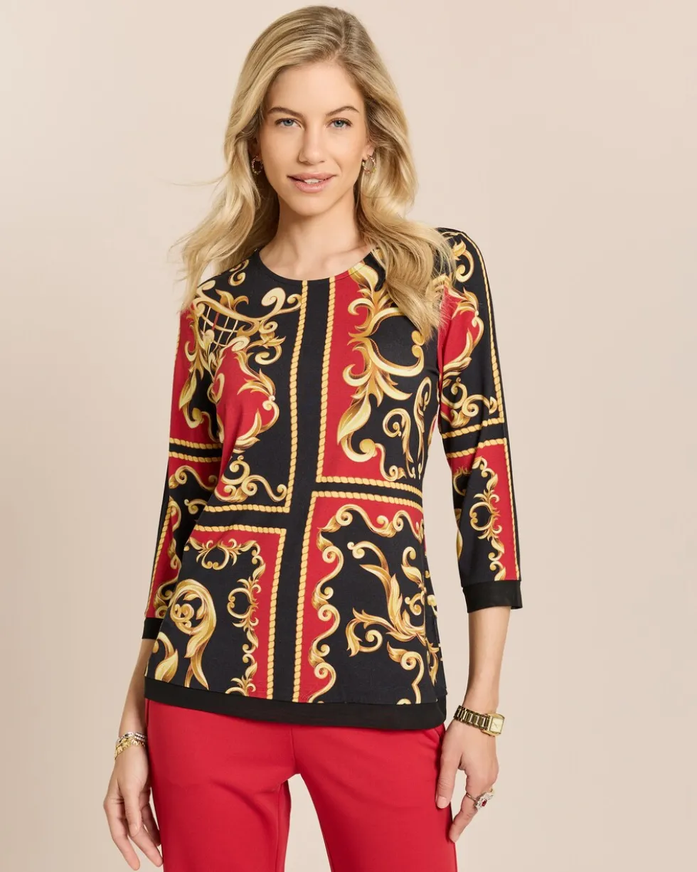 Shirt mit Ornamentprint