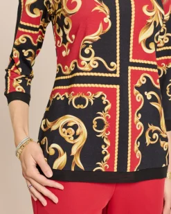 Shirt mit Ornamentprint